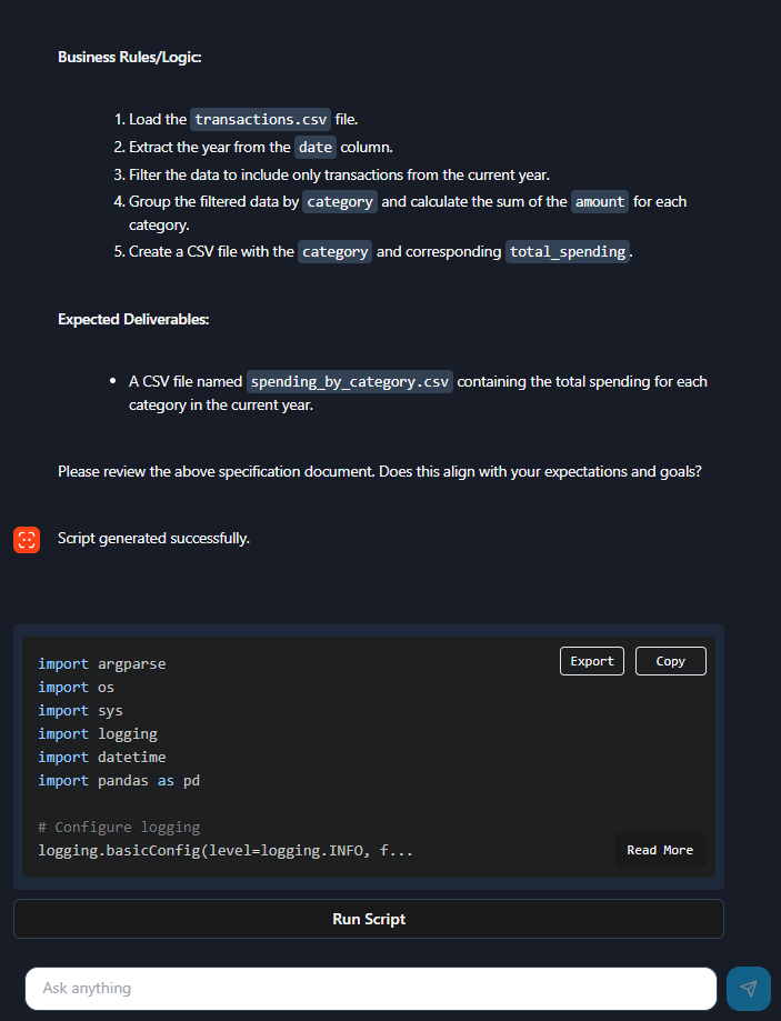 Project Screen